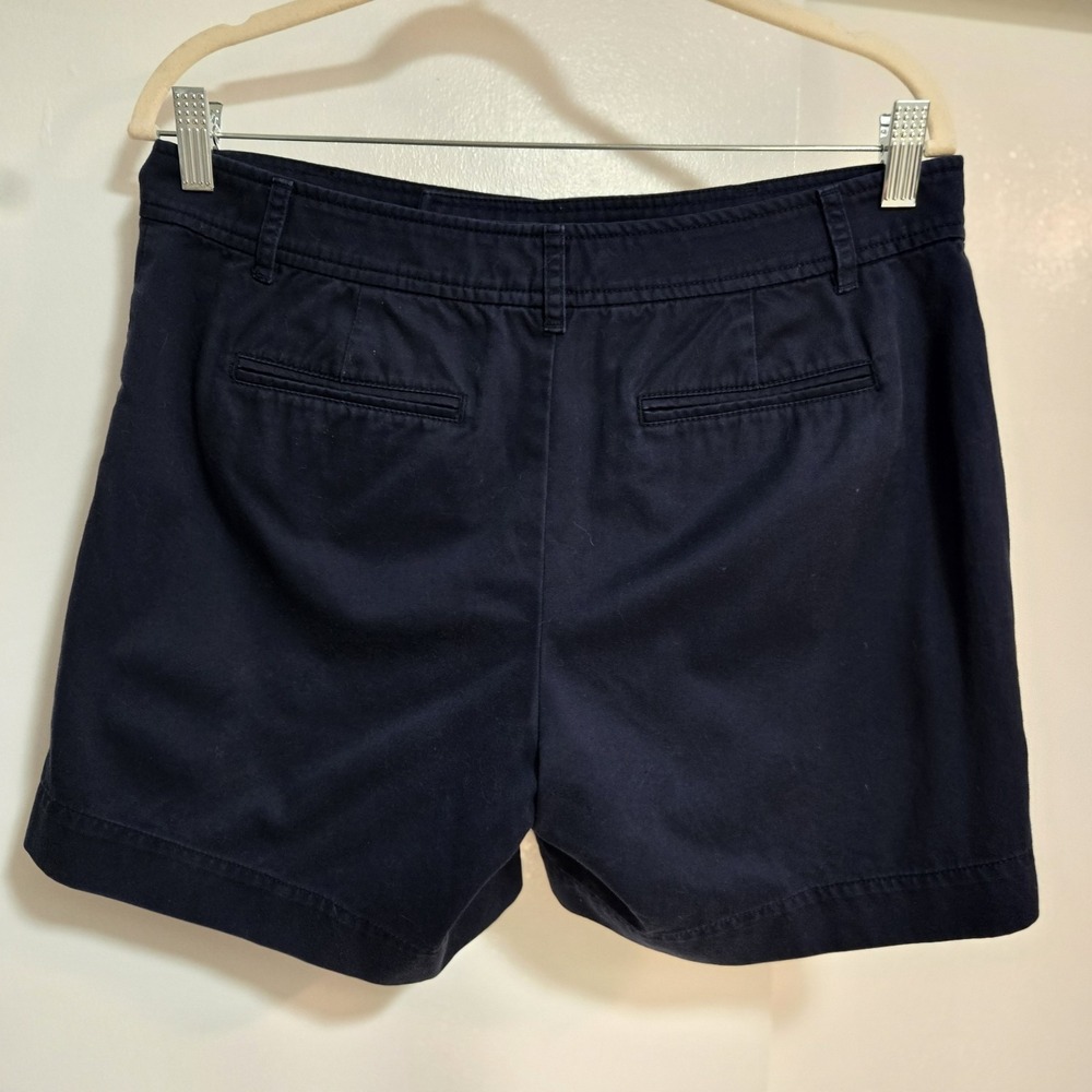 Ralph Lauren Size 6 (32x75.5in) True Navy 100% Cotton Shorts with Pockets - Picture 5 of 7